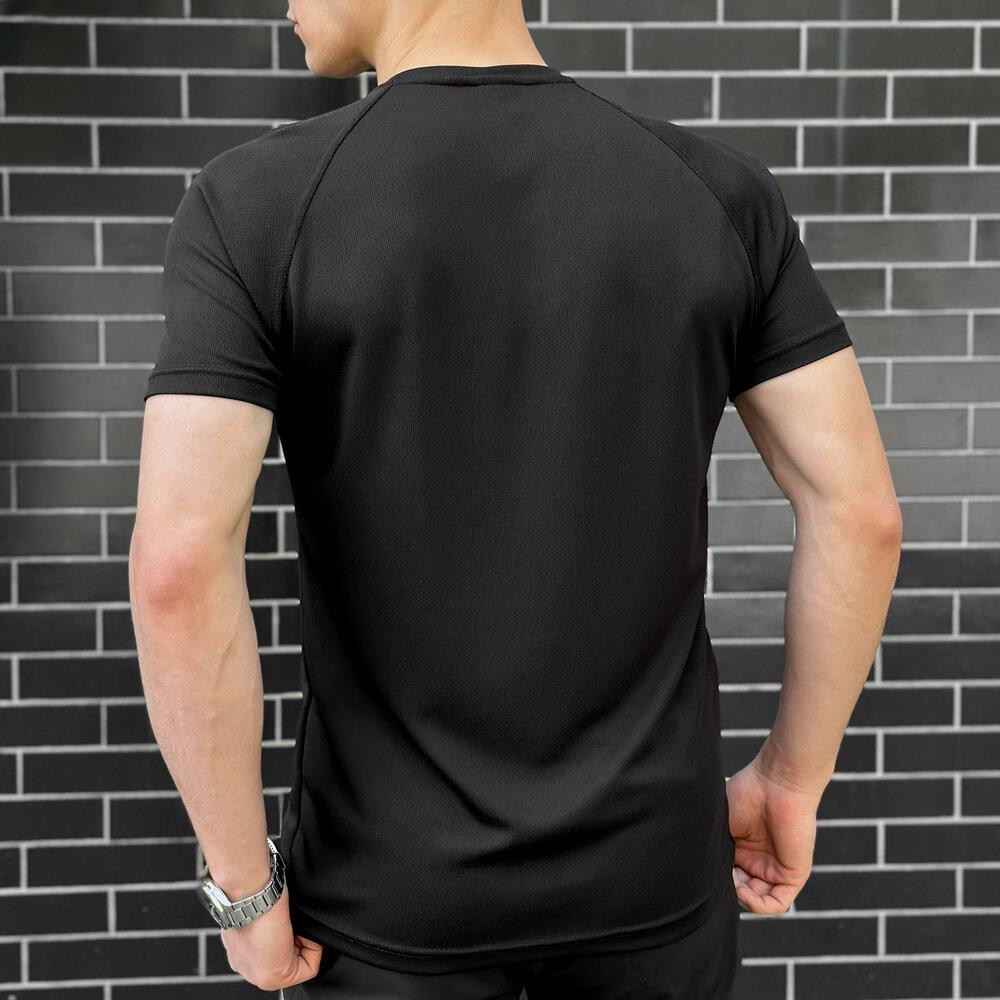 Тактична мілітарі футболка кулмакс чорна чоловіча Pobedov Ergo Київ - фото 4