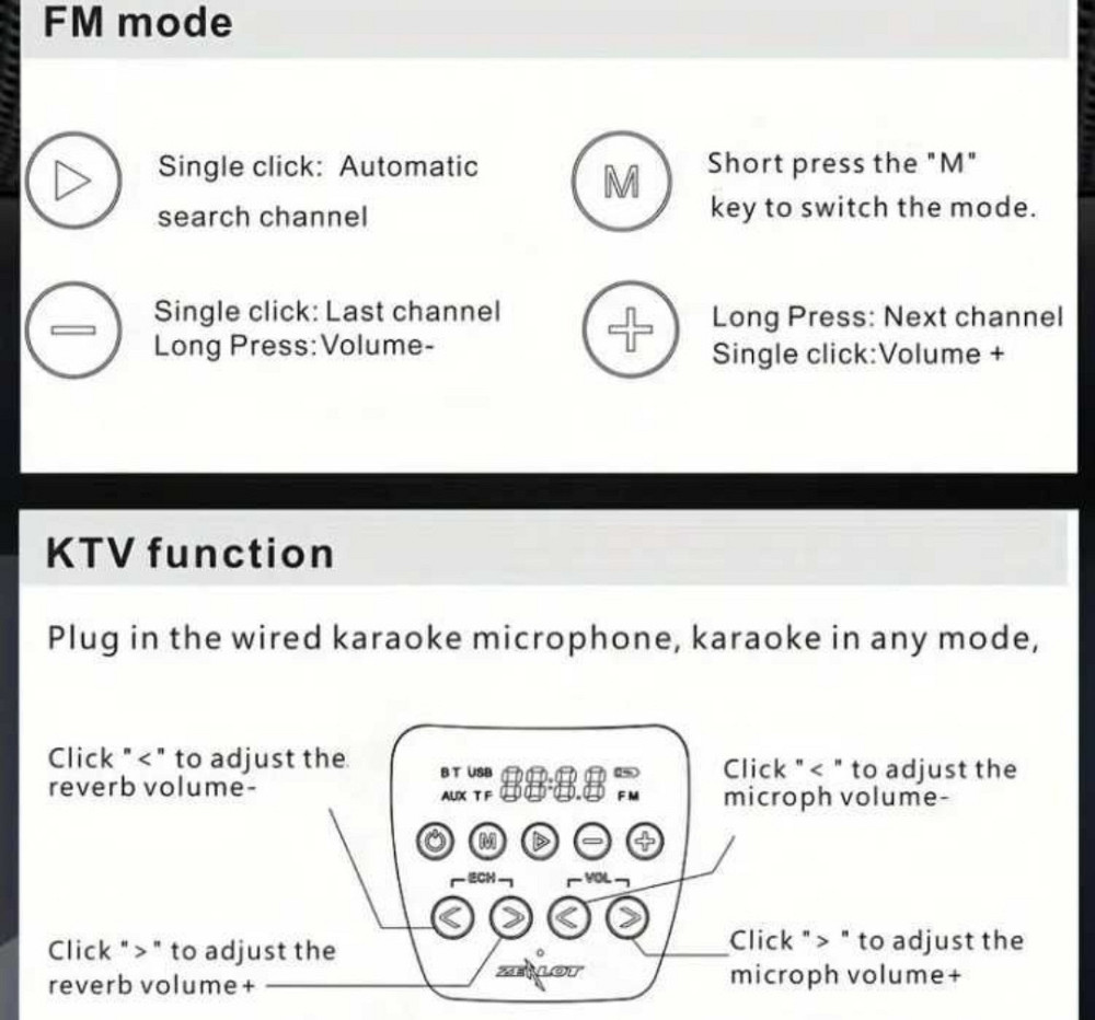 Бездротова Bluetooth колонка з КАРАОКЕ від всесвітньо відомого бренду ZEALOT. Киев - изображение 1