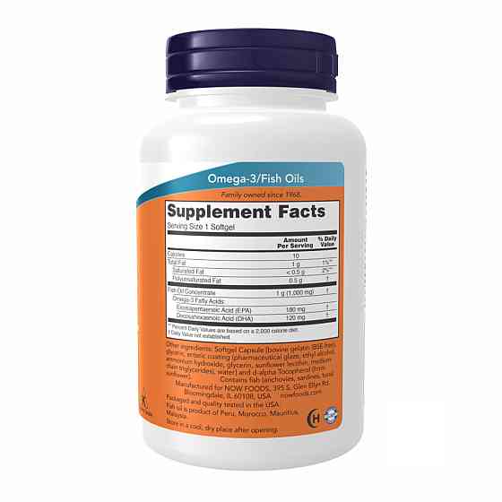 Омега-3 Now Foods Omega-3 Enteric 90 гел капс Киев