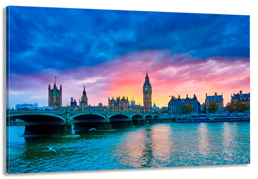 Картина полотно у вітальню / спальню      Велика Британія   MLP_231 ( 60х30см ) 50x100 см Київ - фото 1