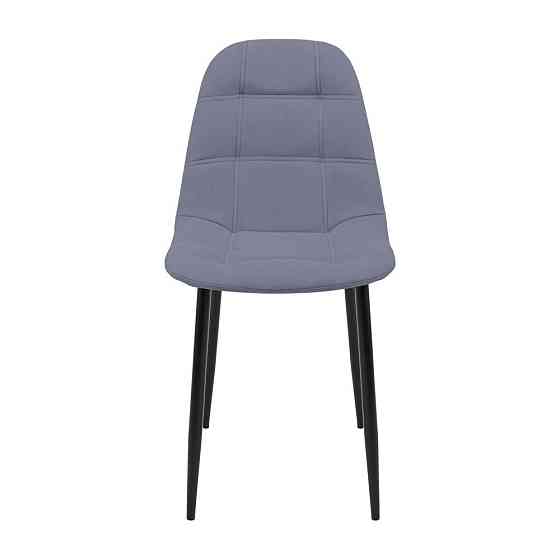 Стілець крісло м'який SplitDesign U Simple 27 чорні ніжки Сірий Київ