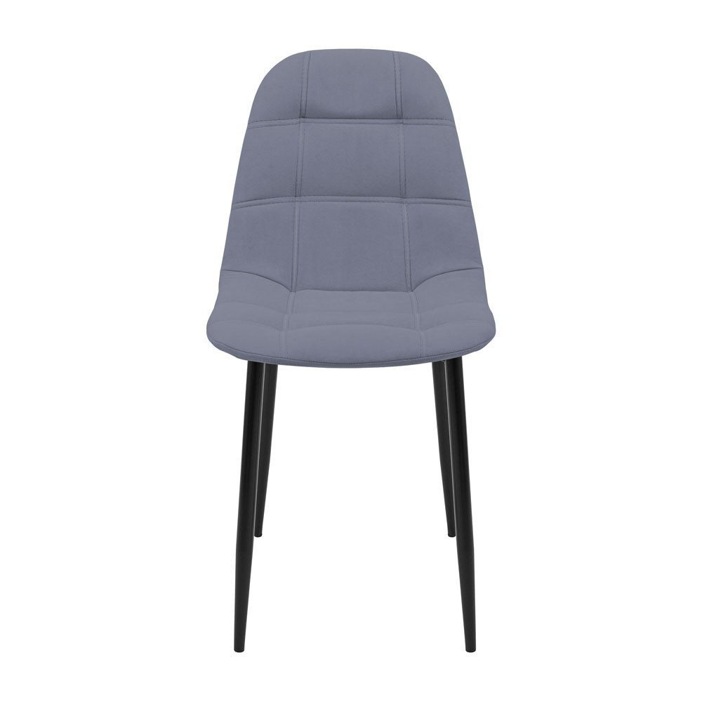 Стілець крісло м'який SplitDesign U Simple 27 чорні ніжки Сірий Київ - фото 2