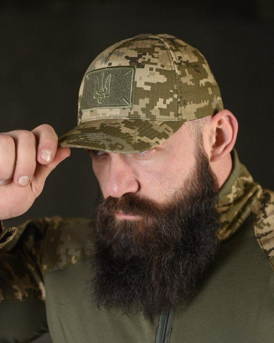 Тактична бейсболка піксель герб ВТ6047 Одеса - фото 3