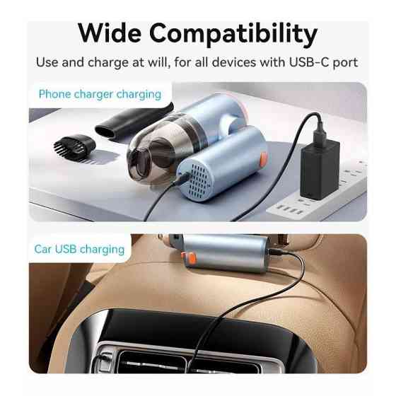 Ручной автомобильный пылесос Vention Cordless Car Vacuum Cleaner Foldable Type Blue KRAL0 Одесса
