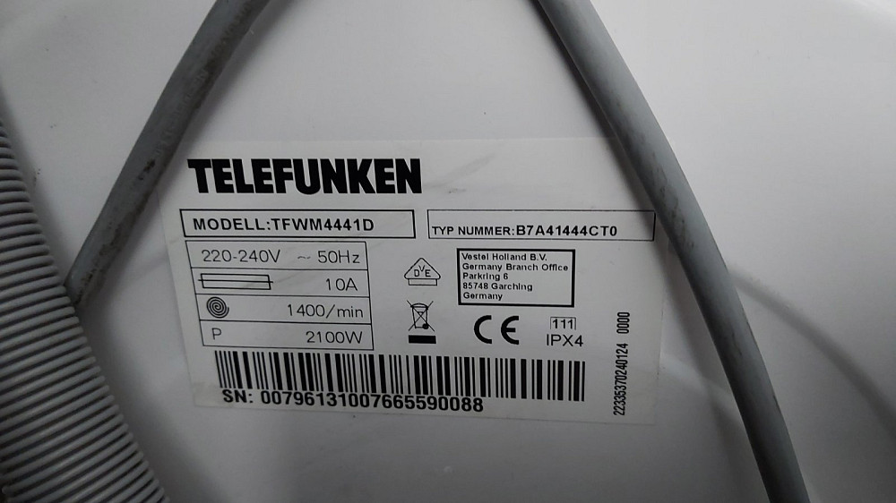 Пральна машина Telefunken TFWM4441D (товар вживаний) Луцк - изображение 8