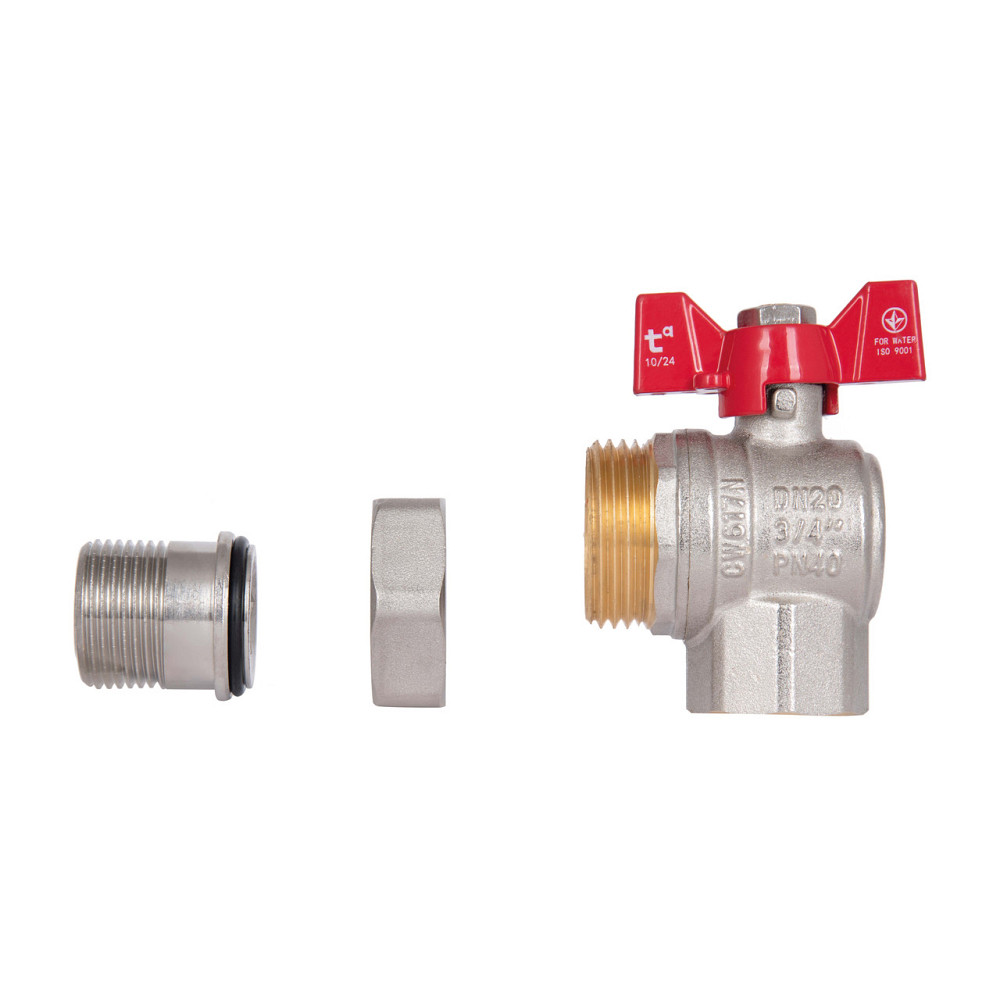 Кран кульовий "Американка" Thermo Alliance Standart кутовий 3/4" ВЗ SD222W20 Київ - фото 9