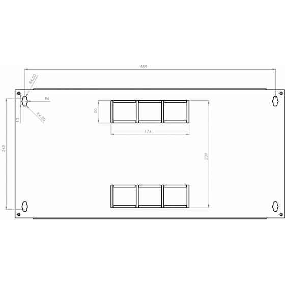 Шафа серверна CMS 6U 600 х 350 х 373 UA-MGSWA635B для мережевого обладнання Київ