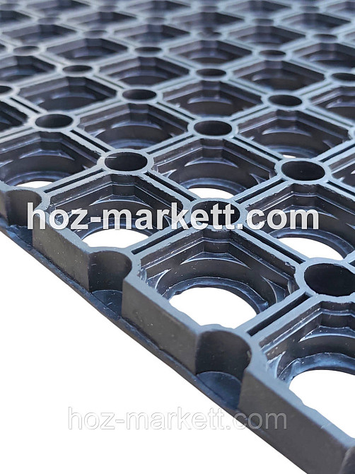 Коврик 100 см х 50 см х 1.5 см резиновый грязезащитный ячеистый сота Харьков - изображение 8