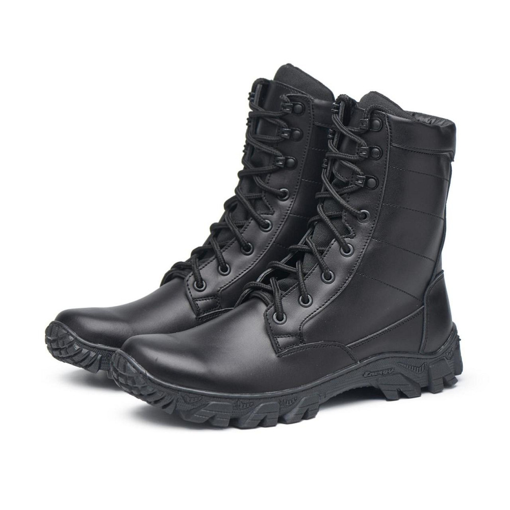 Тактичні берці чорного кольору, шкіряні, прошиті 45 (30), Чорний Харків - фото 2