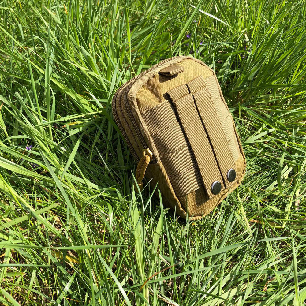 Тактична сумка - сумка для телефону, система MOLLE органайзер тактичний з кордури. LO-419 Колір: койот Київ - фото 2