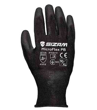 Sizam рукавички з поліуретановим покриттям, розмір 08, MicroFlex PB 34005 Рівне