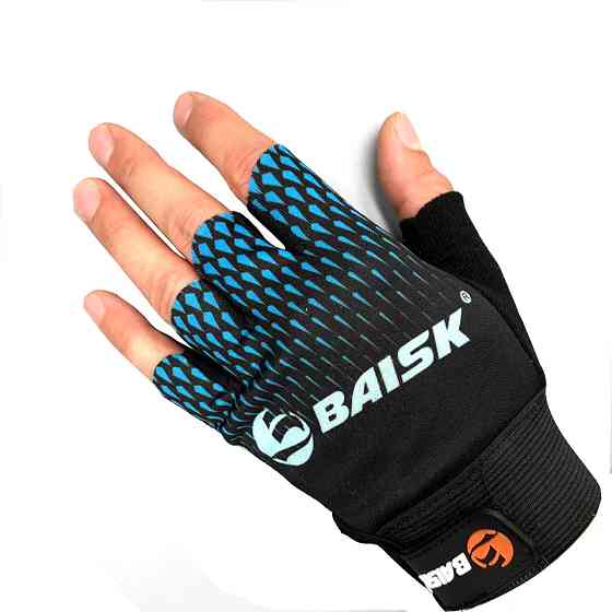Велосипедні рукавички Baisk BSK-001 black-grey one size Синій Бровари