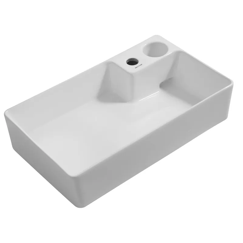 Раковина накладна Mixxus Premium STYLE-0202 600х350х140mm з донним клапаном та отвором під змішувач  ( MP6512 Харьков - изображение 1