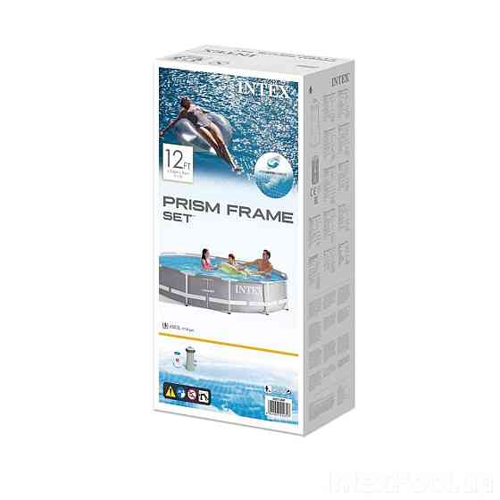 Басейн каркасний круглий 366х76 см з фільтр-насосм Intex 26712 Київ