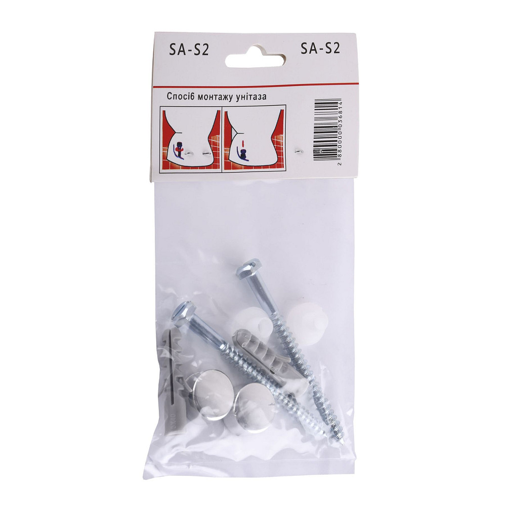 Кріплення SA- S2, для унітазу, біде, Ø6 мм CRISTAL Тернополь - изображение 1