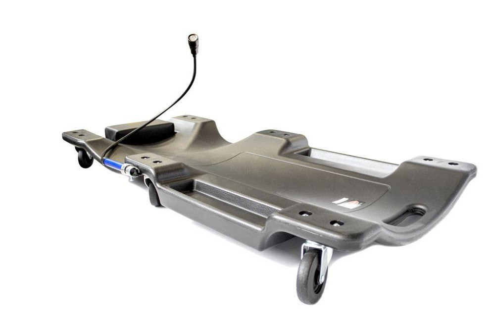 Лежак пластиковий підкатний на 6-ти колесах з ліхтарем на гнучкому подовжувачі 40 '' (1050х490х95мм) Одеса - фото 3