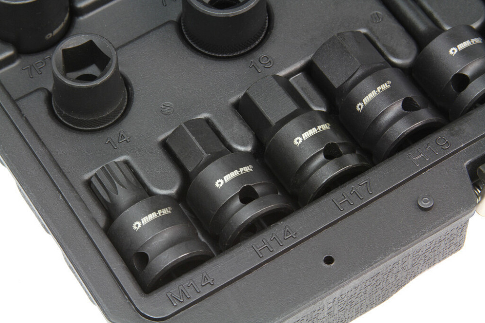Набір спец головок для обслуговування та ремонту гальмівних супортів у кейсі Mar-Pol (M58279) Нововолинськ - фото 6