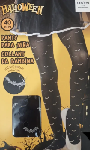 Колготки Хэллоуин детские Летучие мыши 40 den черный Киев - изображение 3