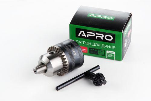 Патрон для дрели с ключом 1/2-20, 3,0-16мм APRO Ровно - изображение 1