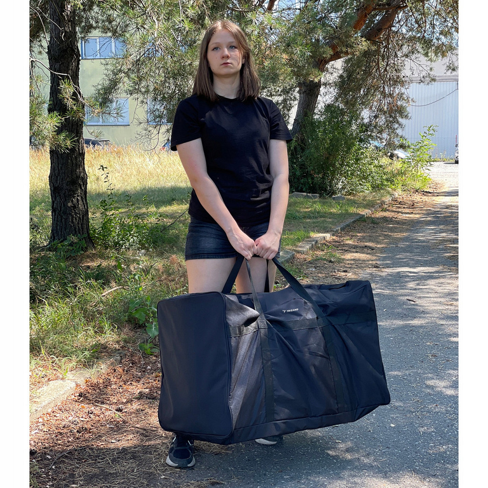 Транспортная сумка дорожная 200 литров с ручками Trizand (24257) Black Нововолынск - изображение 9