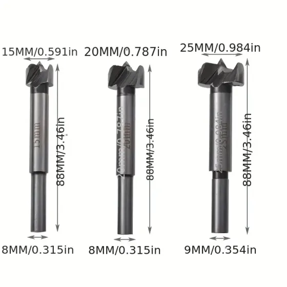 Набор сверл Форстнера по дереву, 5 шт, 15-35 мм Киев