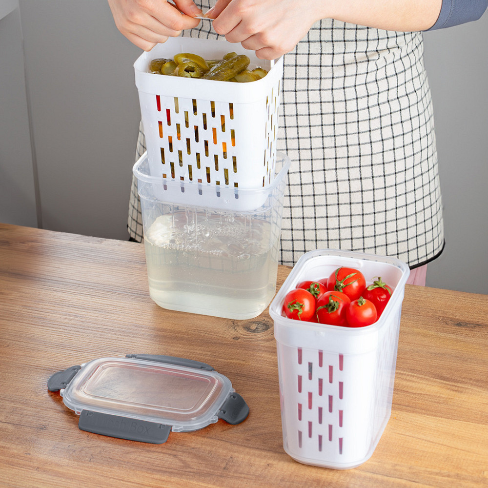 Мийка для овочів Violet House 0545 ORANGE-YELLOW-GREEN 2 л (6995590) Київ - фото 2