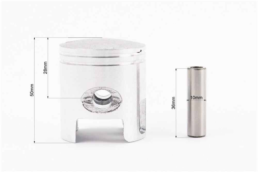 Циліндр к-кт (цпг) 2Трем 65cc-44мм (висота циліндра 64/87мм) (палець 10) Київ - фото 6