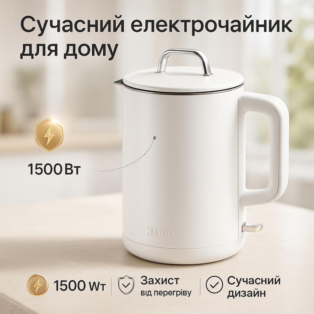 Електричний чайник MAGIO, Хороший електричний чайник, Електрочайник зручний, Вишуканий електрочайник NU-54 Львів - фото 13