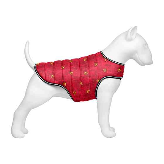 Курточка-накидка для собак WAUDOG Clothes, малюнок "Супермен червоний", XL, А 47 см, B 68-80 см, С 42-52 см Київ
