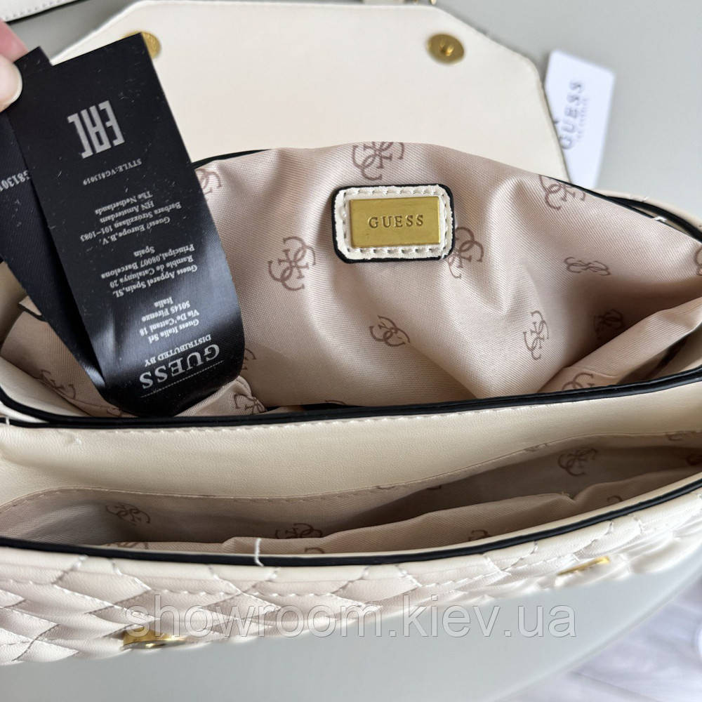 Жіноча сумочка Guess на плече (787080) біла Київ - фото 7