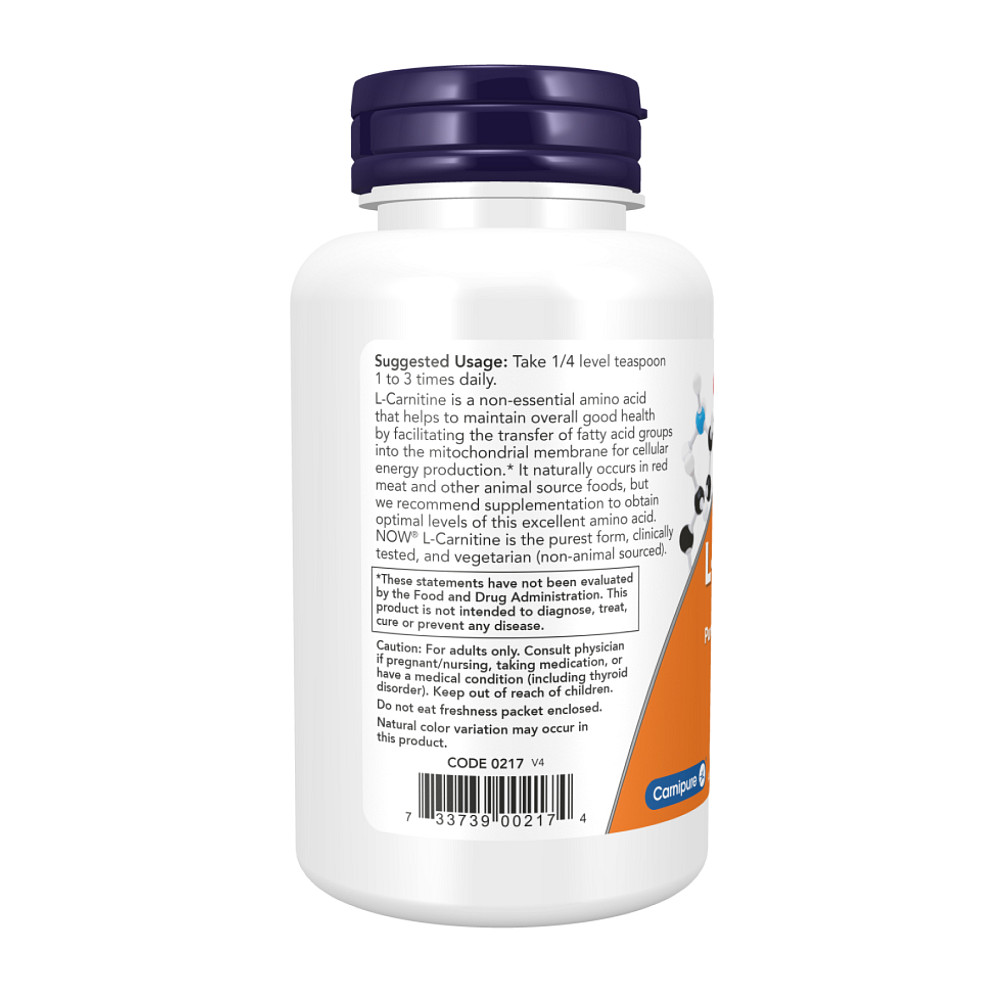 L-карнитин Now Foods L-Carnitine Pure Powder - 85g Луцк - изображение 3