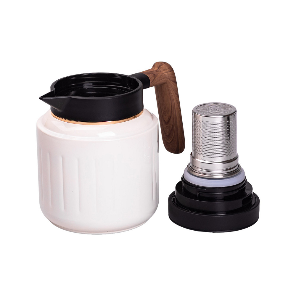 Чайник-термос с индикатором и заварником, 1 л, белый Киев - изображение 3