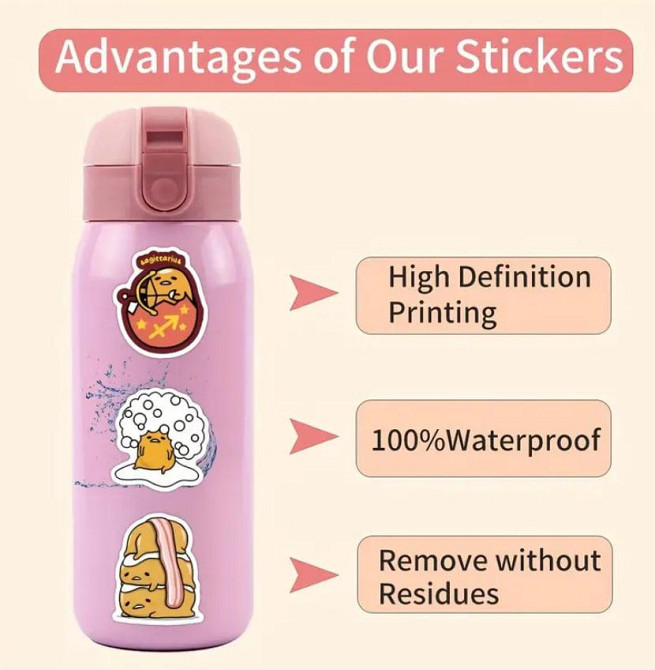 Желток Gudetam, стикеры, мемы, приколы. Наклейка для велосипеда, компьютера, ноутбука, набор 20 штук Киев - изображение 4