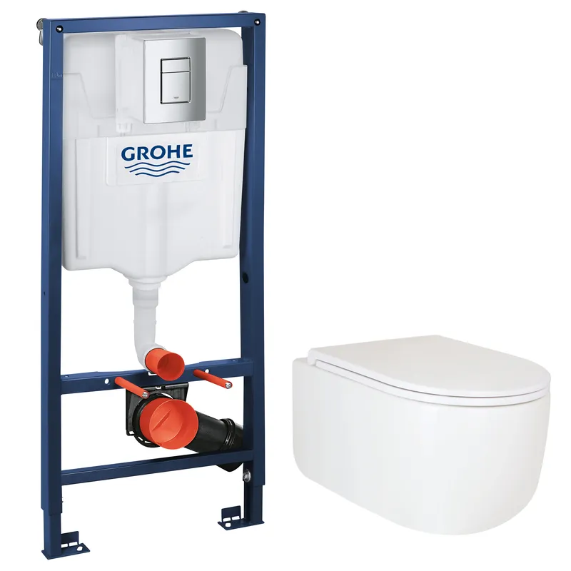 Комплект Grohe Set Унітаз TOPPER-0302-T3 + Інсталяція Grohe Rapid SL 38772001 (38772001TOPPER0302T3 ( 14990 ) Харків - фото 1