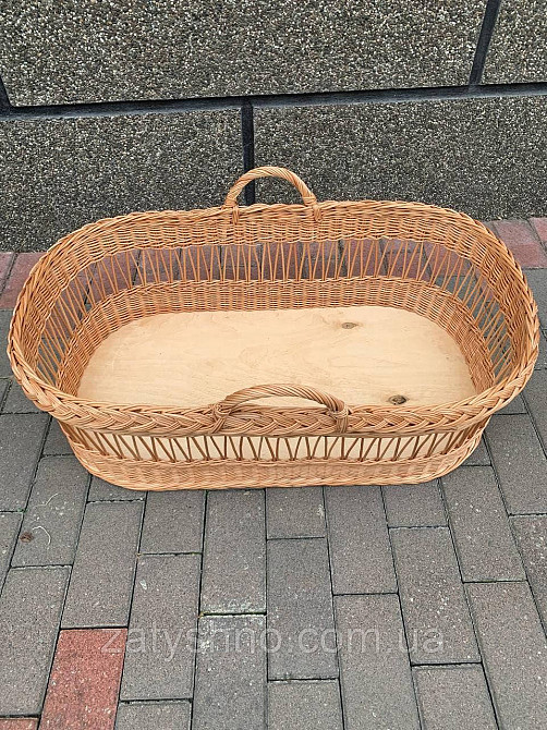 Ліжечко плетене з лози перенесення Київ - фото 3