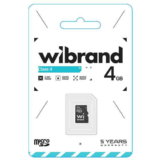 Карта памяти microSDHC Wibrand 4Gb class 4 Киев