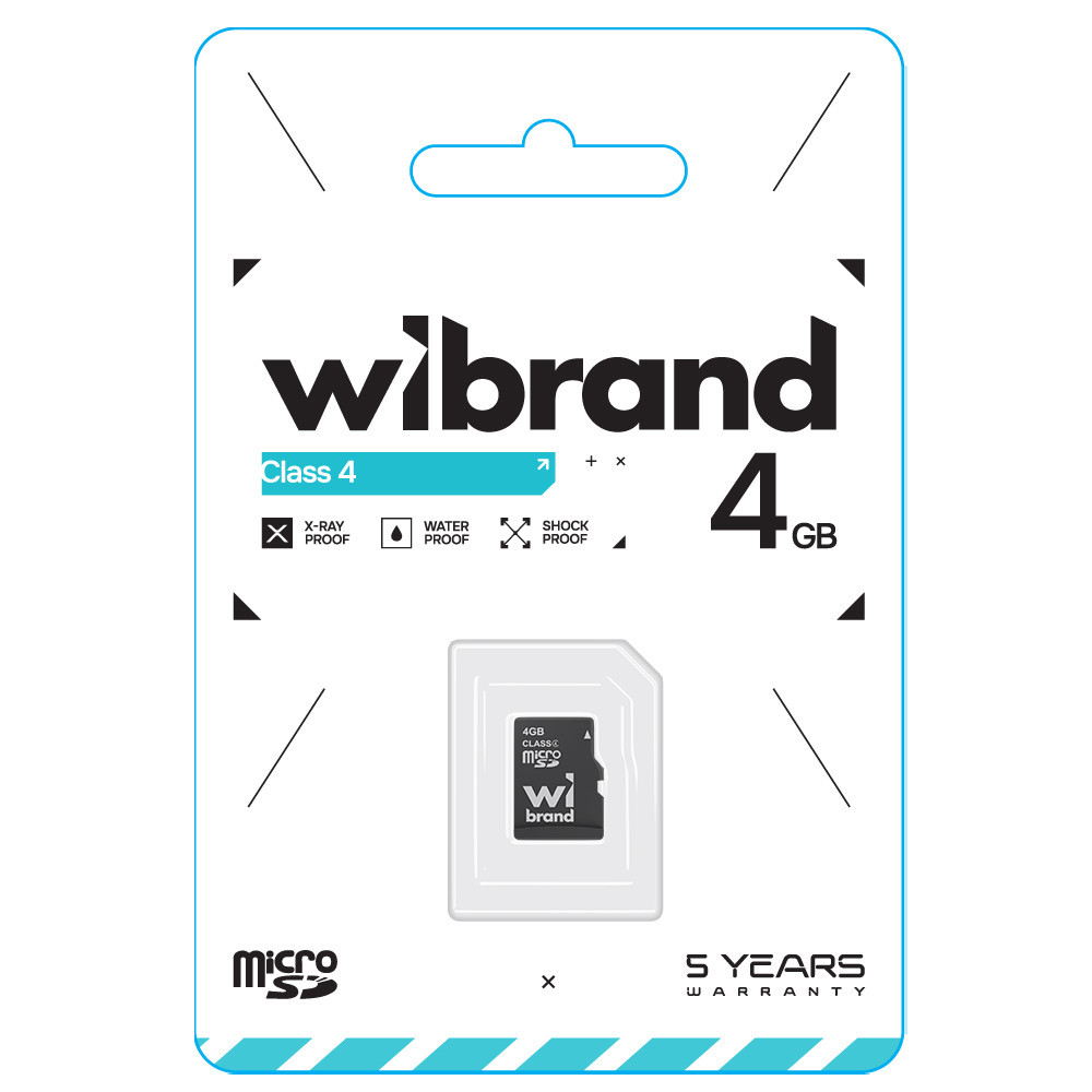 Карта памяти microSDHC Wibrand 4Gb class 4 Киев - изображение 2
