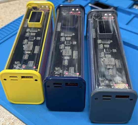 Павербанк 28000 mAh. 22 W зі швидким заряджанням, прозорий корпус. Київ