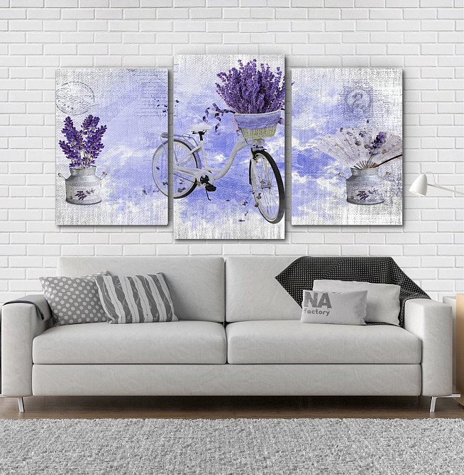 Модульна картина Лаванда (53х100см) Art-211_3 Київ - фото 2