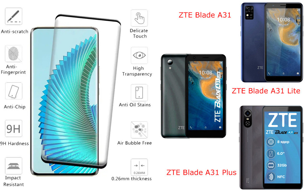 Защитное стекло HyperGlass Pro для ZTE Blade A31, A31 Lite, A31 Plus – максимальная чувствительность и защита Киев - изображение 2