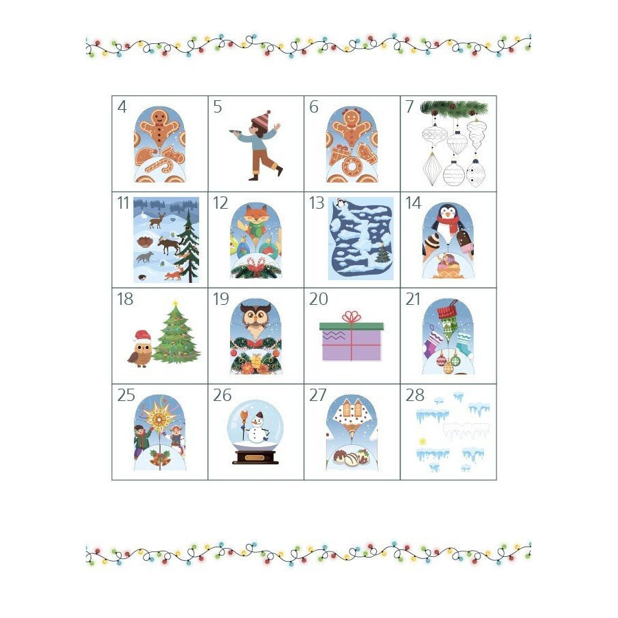 Адвент с поделками и заданиями 3-4 года АДВ008, 13 поделок и 18 заданий Винница - изображение 6