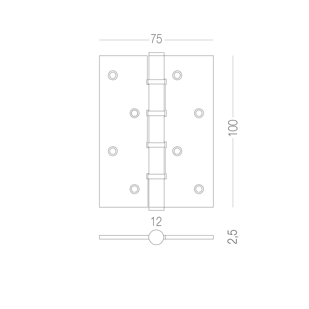 ЗАВИСА ДЛЯ ДВЕРЕЙ УНИВЕРСАЛЬНАЯ SS-100 SS НЕРЖАВИЧА СТАЛЬ Киев - изображение 2