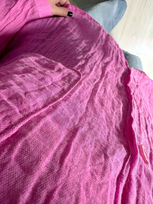 Рубашка женская Xingyue 388 оверсайз хлопок жатка с карманом, розовый, one size Киев - изображение 3