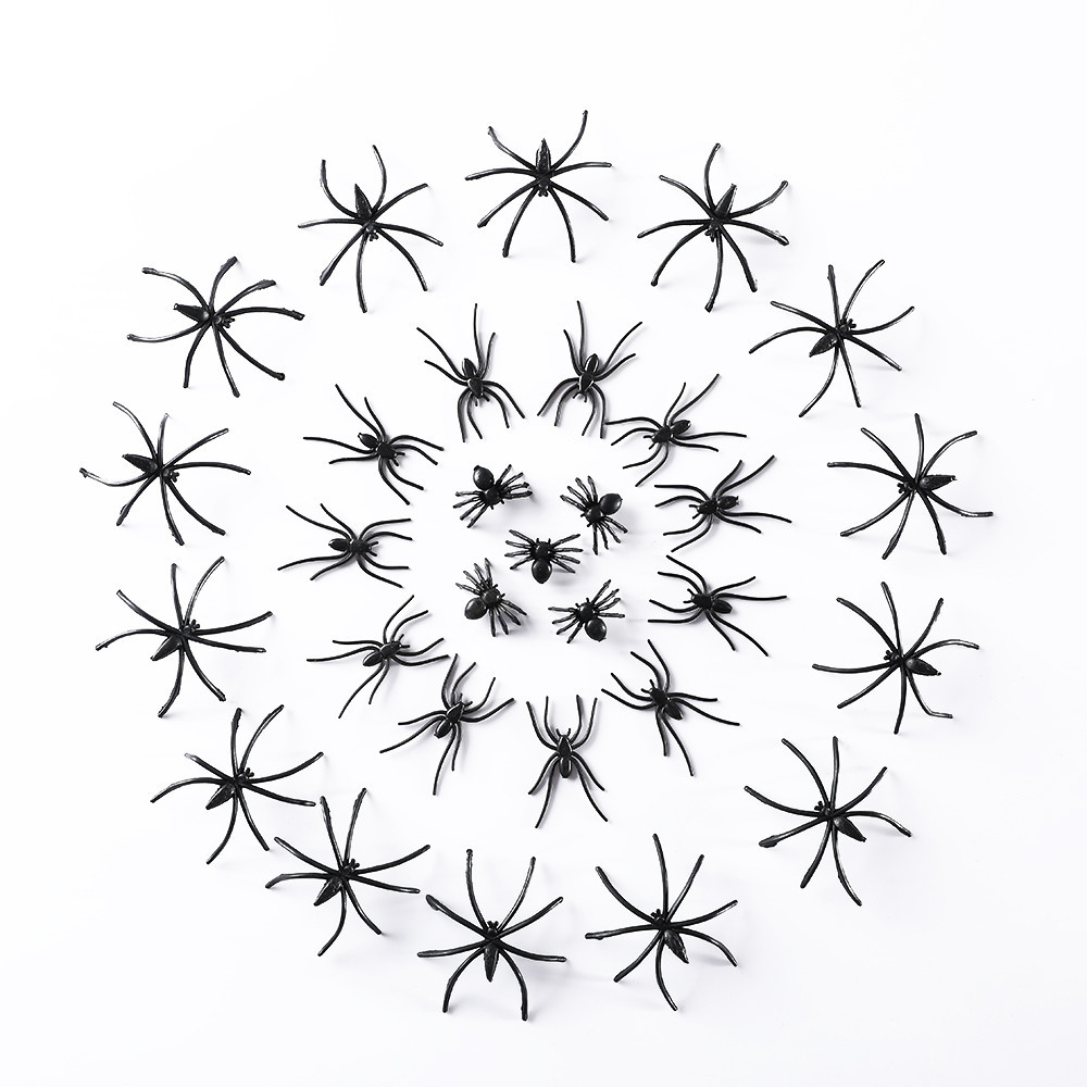 Набор пауков для Хэллоуин 150 штук черный Киев - изображение 1