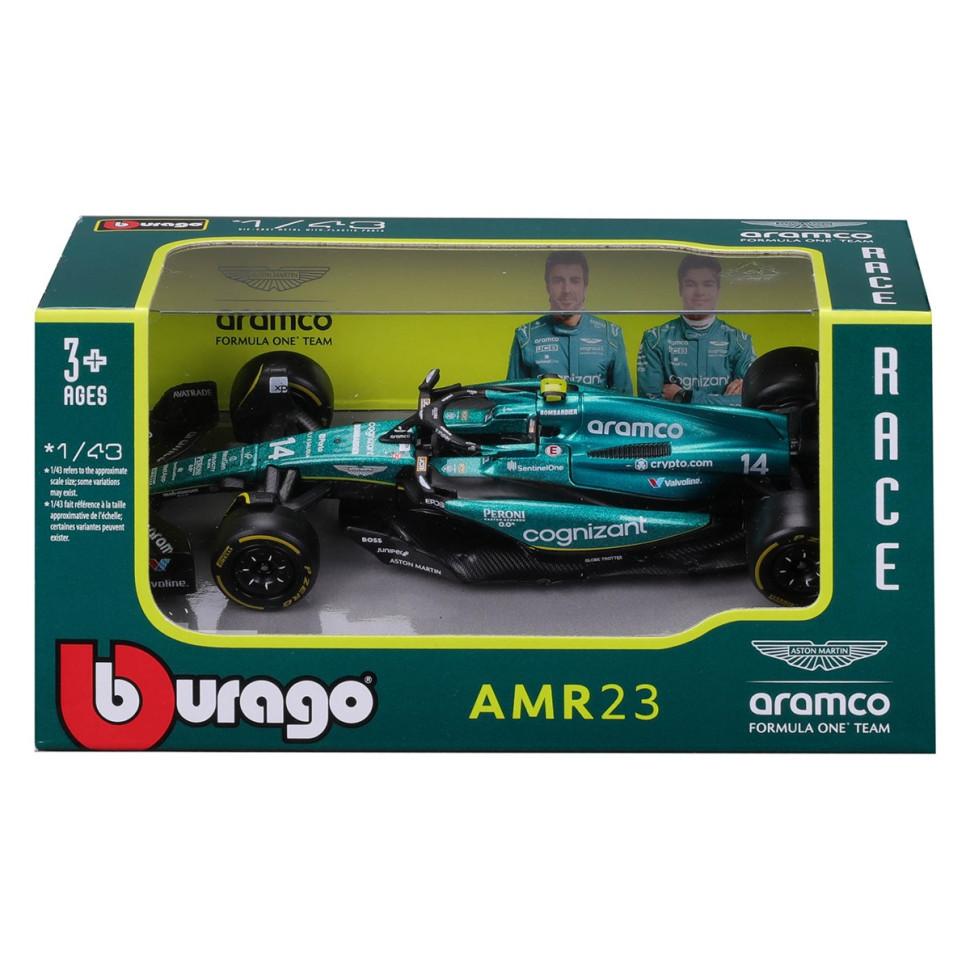 Колекційна автомодель "Aston Martin AMR23 (2023)" Bburago 18-38090, 1:43 масштаб Вінниця - фото 1