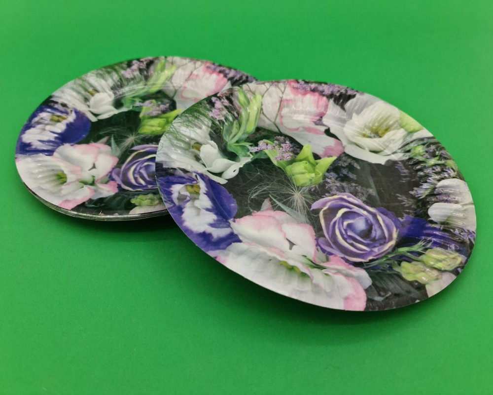 Паперова тарілка з малюнком 18см"№ 20" Клумба" 10шт (1 пач.) Харків - фото 1