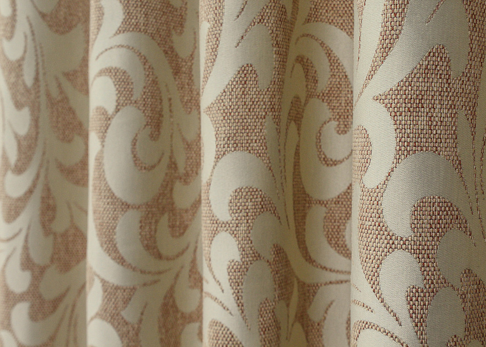 Комплект готовых штор VR-Textil Лен Вензель № 543ш Бежевый 150х270 см 2 шт (30-301) Киев - изображение 8