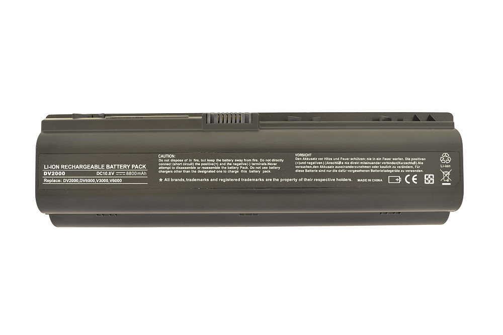 Аккумулятор для ноутбука Усил. HP Compaq EV089AA Pavilion DV6000 10.8V Black 8800mAh OEM Вінниця - фото 1