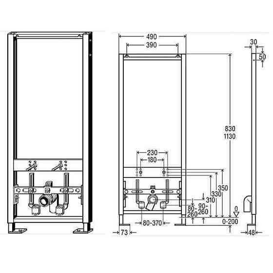 Модуль-рама для біде Eco Plus VIEGA 727901 Київ