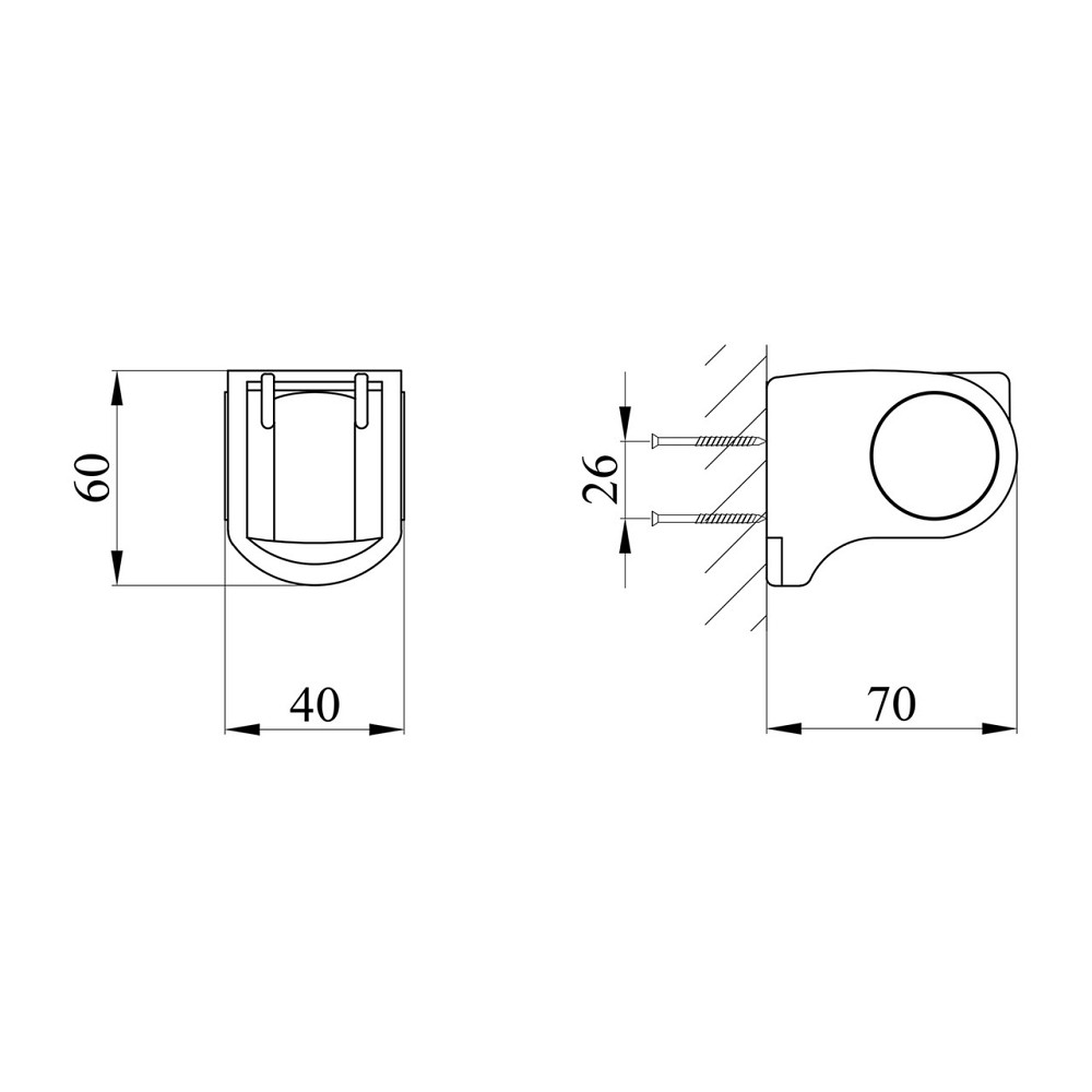 Держатель для душа Kroner KRM - C923 Киев - изображение 2